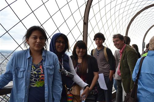 on top of eiffel tower 